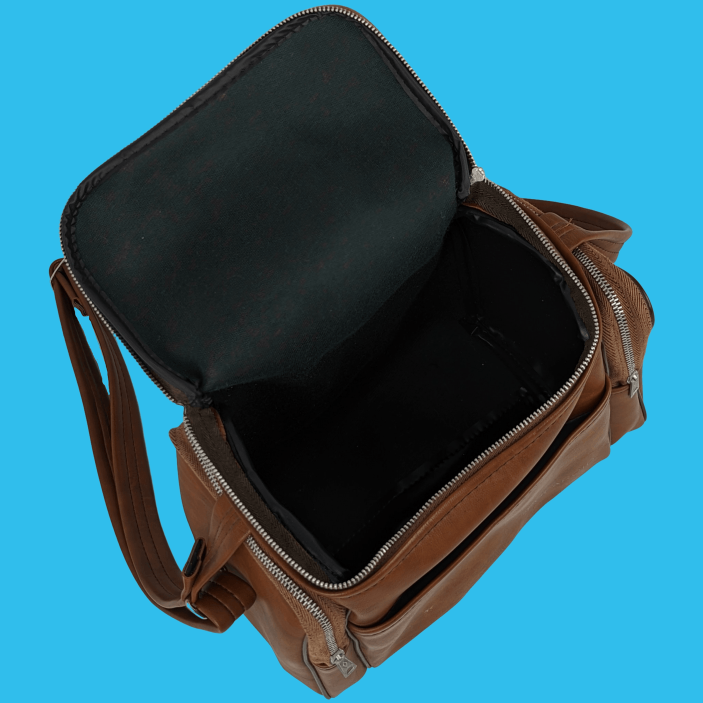 Polaroid brown Leather Camera Bag