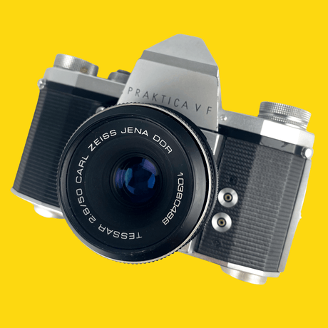 Praktica VF Vintage Metal 35mm SLR Film Camera with Prime Lens