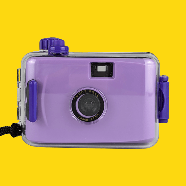 Purple Underwater Focus Free 35mm Point and Shoot Film Camera