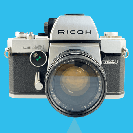 Ricoh TLS401 SLR 35mm Film Camera With Rikenon 50mm F1.7 Lens