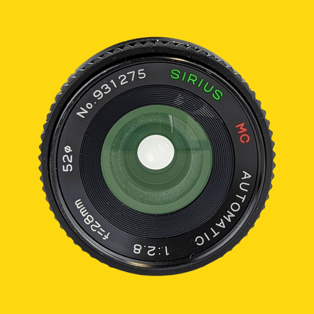 Sirius MC OM Mount 28mm f/2.8 Camera Lens