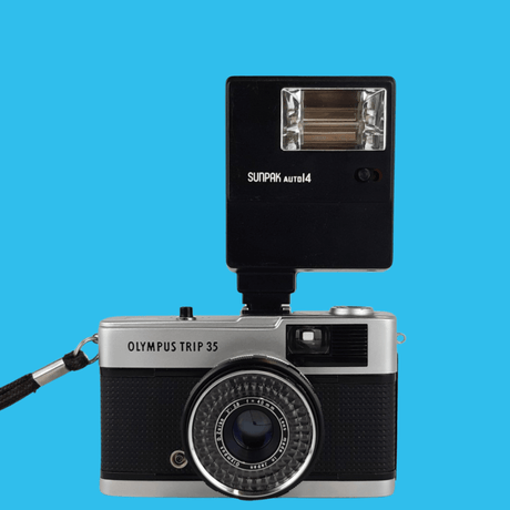 Sunpak Auto14 External Flash Unit for 35mm Film Camera