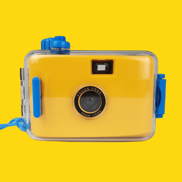 Yellow Underwater Focus Free 35mm Point and Shoot Film Camera