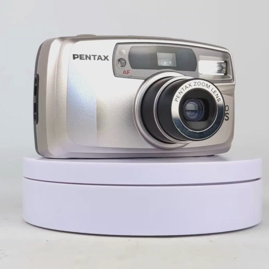 Pentax ESPIO 738S SILVER 35mm Film Camera Point and Shoot - Film Camera Store