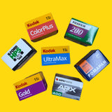 7 x 35mm Colour & B&W Film Bundle Pack
