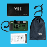 35mm Film Camera Bundle Reusable - Green Vibe And Lomography Four Lens Camera