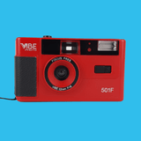 35mm Film Camera Bundle Reusable - Red Vibe And Lomography Four Lens Camera