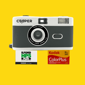 35mm Film Camera Reusable Starter Pack with Flash and Film