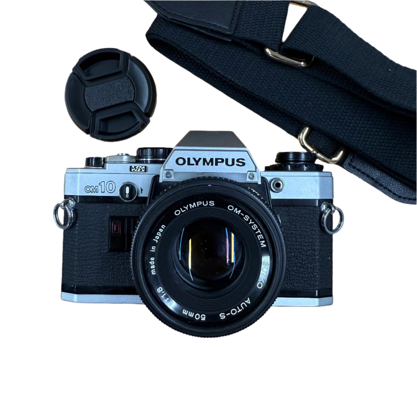 Olympus OM10 35mm SLR Film Camera w/ 50mm f/1.8 Prime Lens