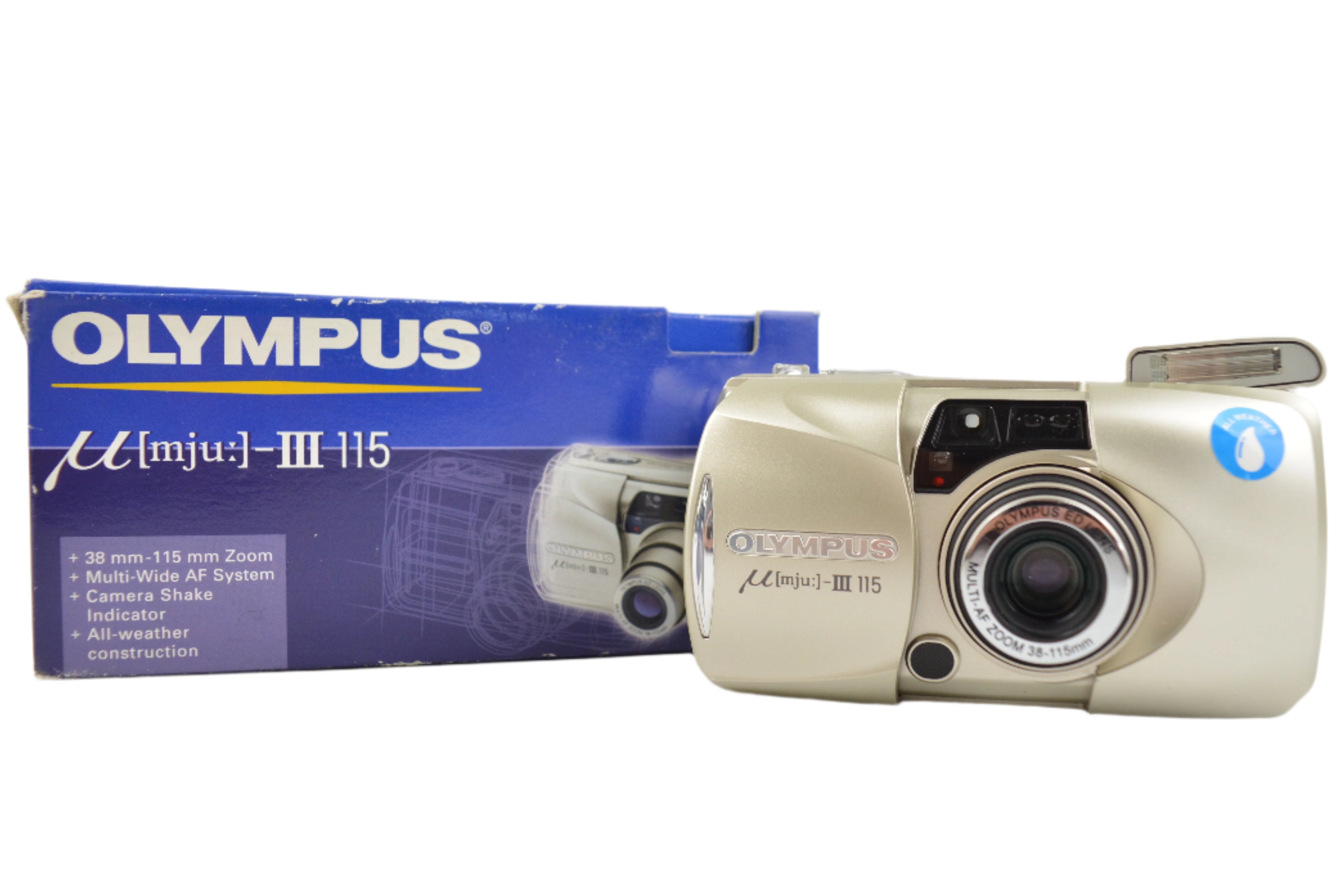Olympus mju III 115 38-115mm Zoom Point and Shoot – Film Camera Store