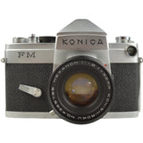 Konica FM with Konishiroku Hexanon 52mm f1.8 Prime Lens