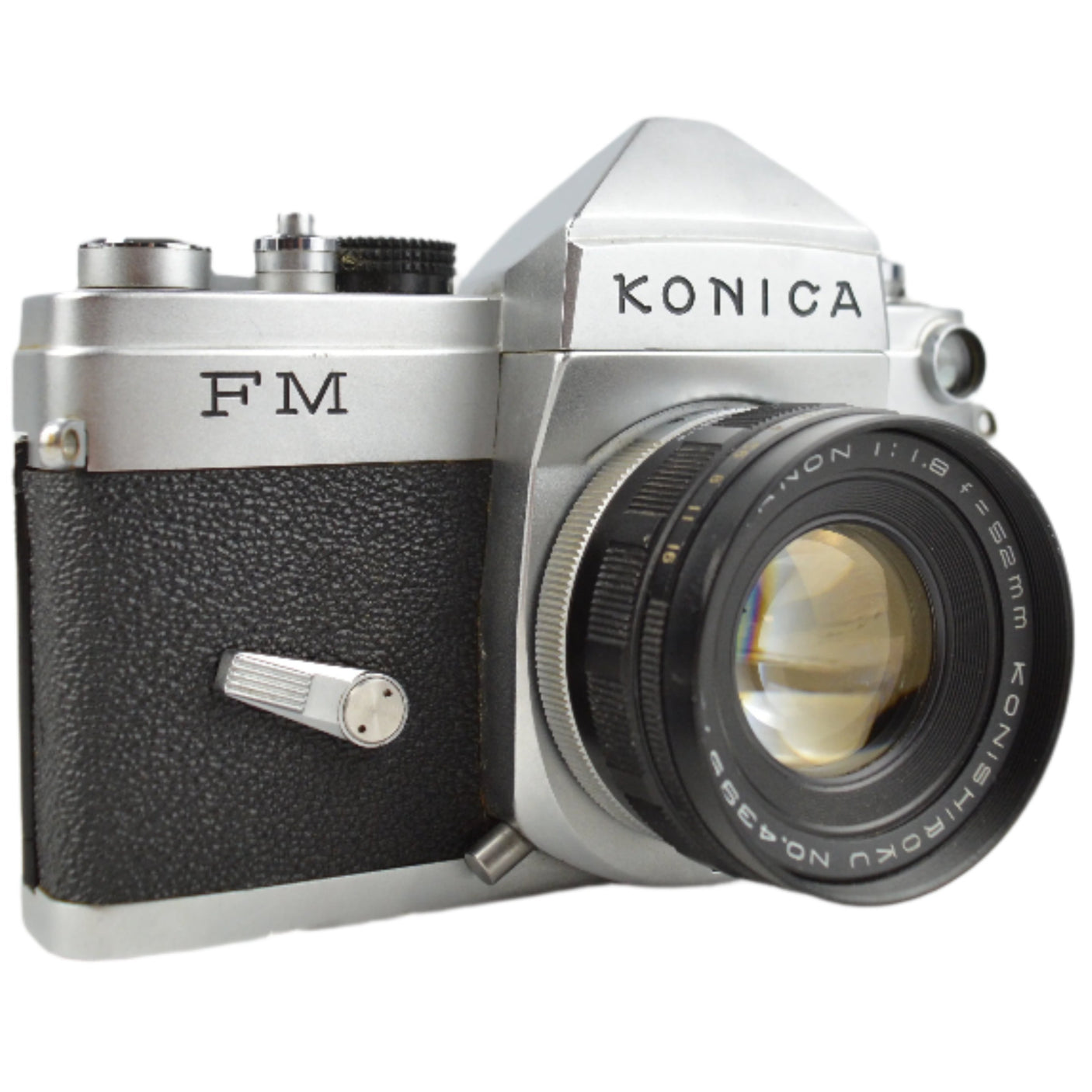 Konica FM with Konishiroku Hexanon 52mm f1.8 Prime Lens