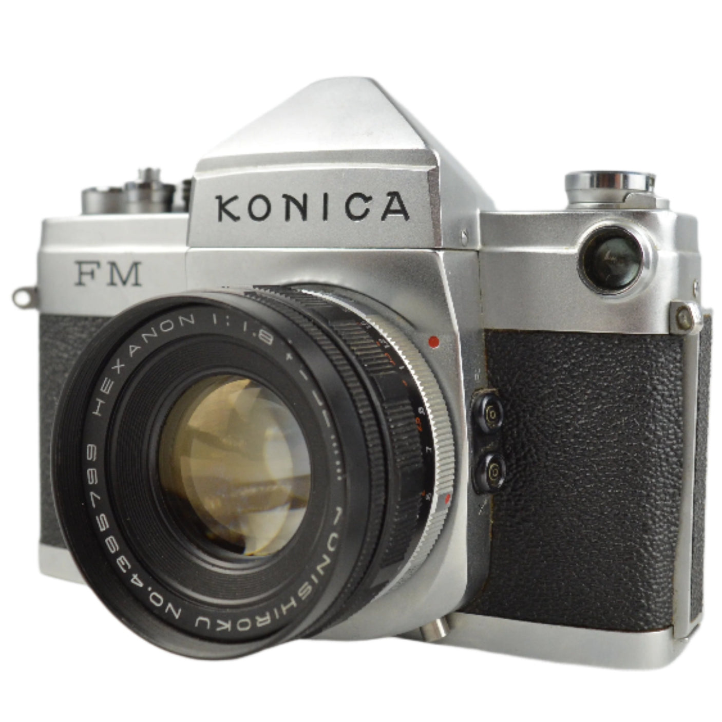 Konica FM with Konishiroku Hexanon 52mm f1.8 Prime Lens