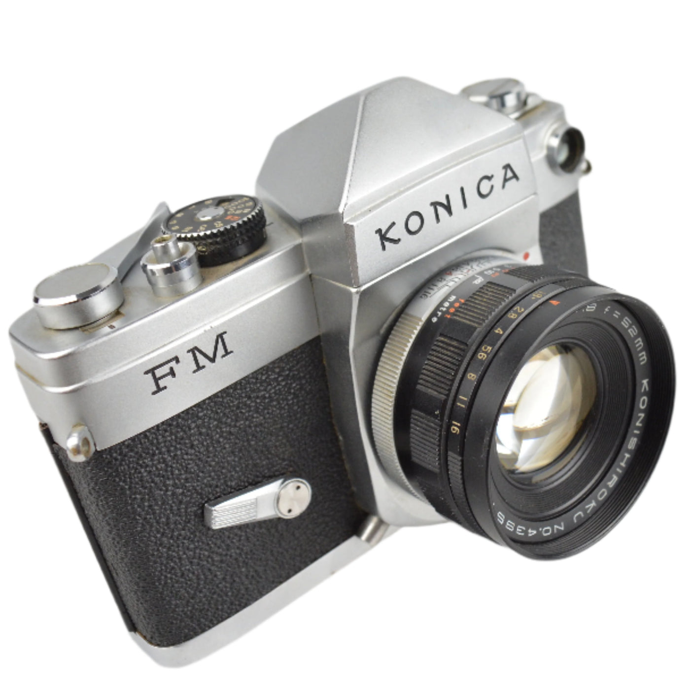 Konica FM with Konishiroku Hexanon 52mm f1.8 Prime Lens