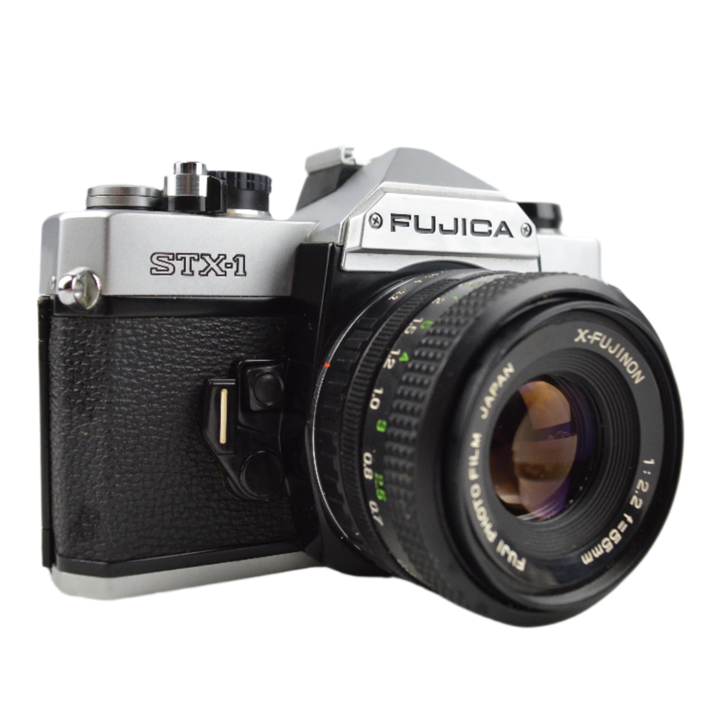 Fujica STX-1 with X-Fujinon 55mm f2.2 Prime Lens