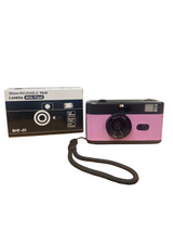 35MM REUSABLE FILM CAMERA WITH FLASH - BLACK & PURPLE