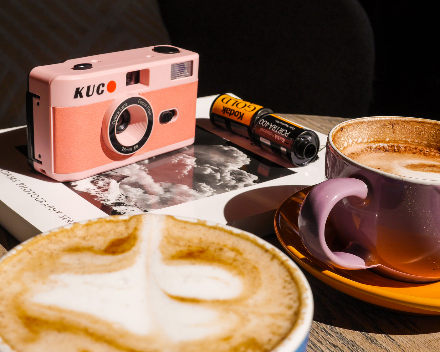 Brand New KUGO 35mm Film Camera Reusable Point And Shoot - Pink. Film camera store.