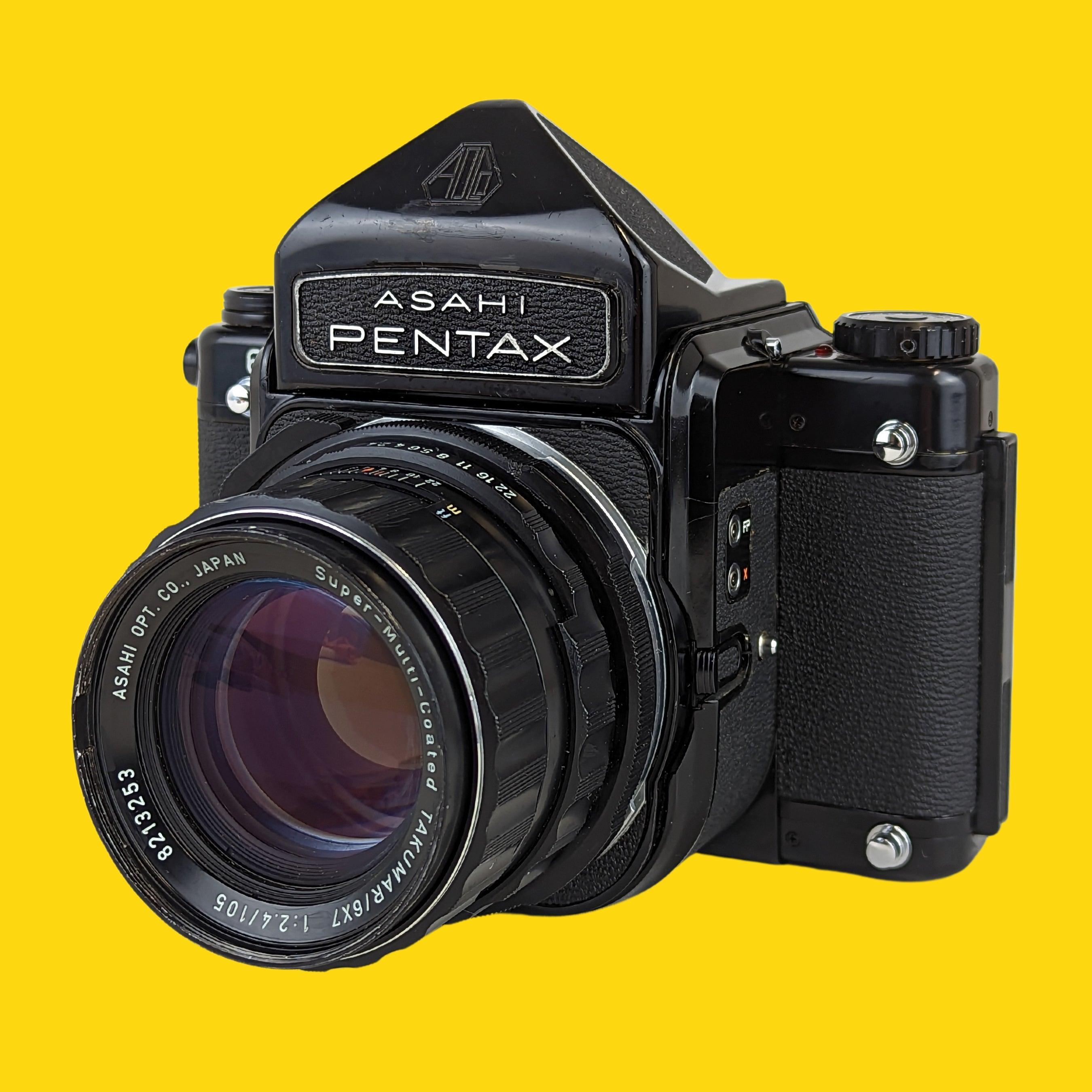 Asahi Pentax 67 MLU With 105mm F2.4 Takumar lens. 6X7 Medium Format Film  Camera