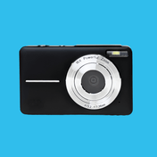 Black Compact Zoom Digital Camera - Digicam