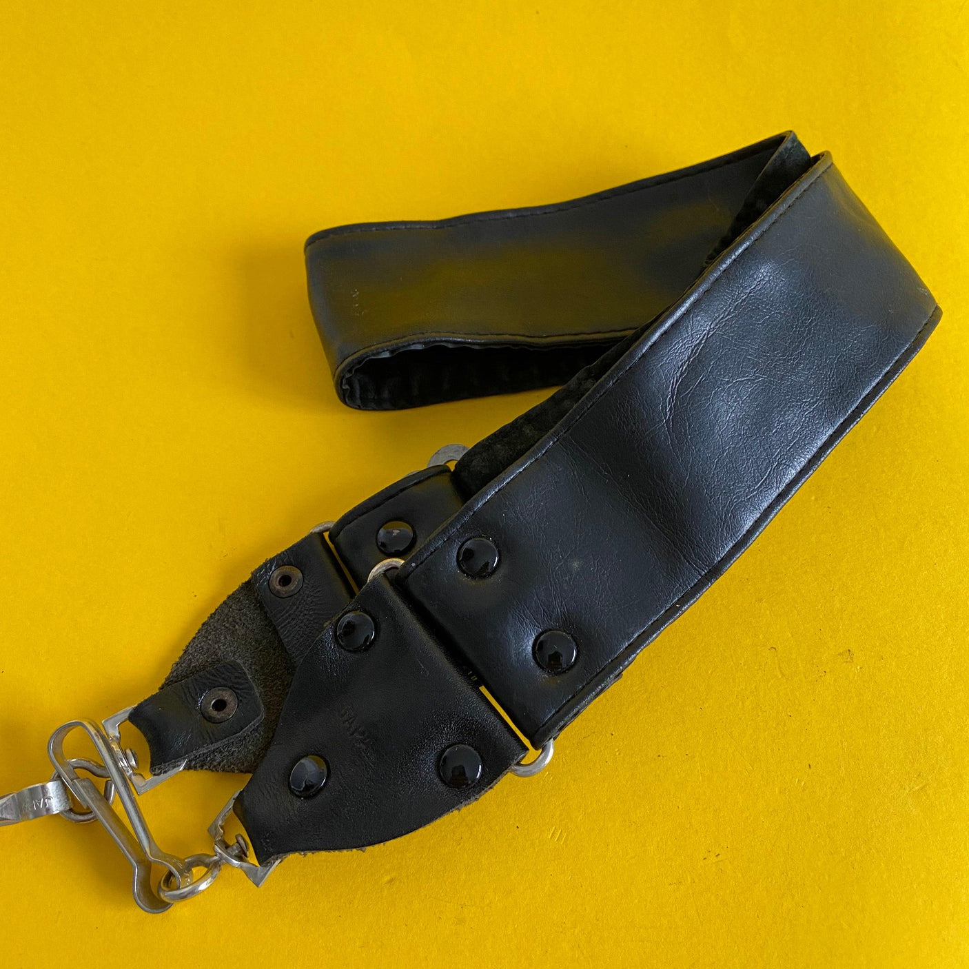 Black Leather SLR Camera Strap