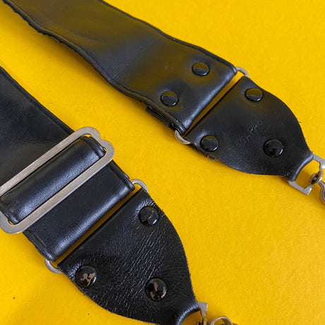 Black Leather SLR Camera Strap