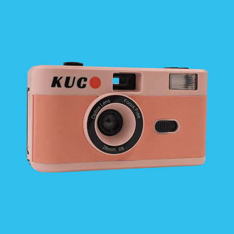 Brand New KUGO 35mm Film Camera Reusable Point And Shoot - Pink