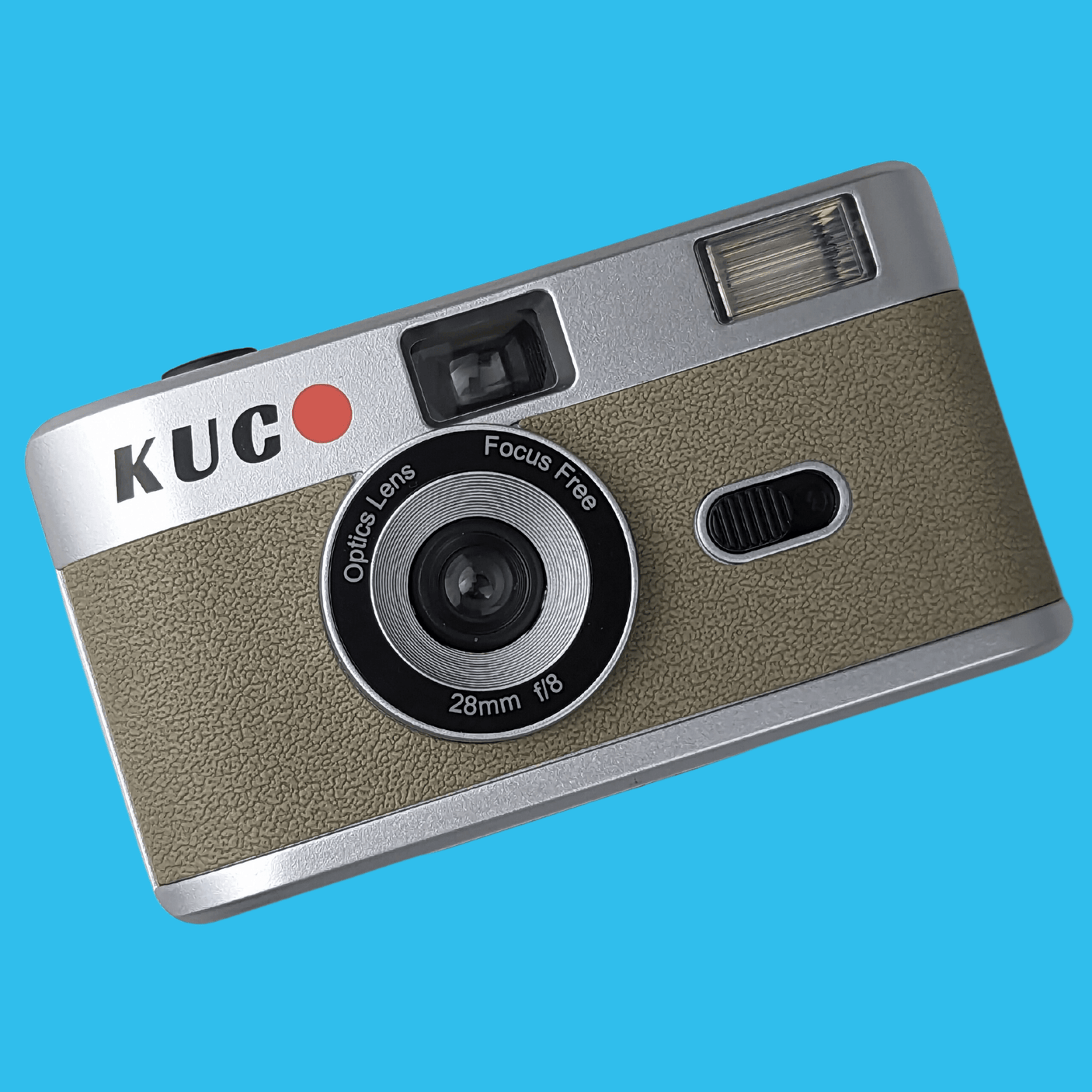 Brand New KUGO 35mm Film Camera Reusable Point And Shoot - Silver