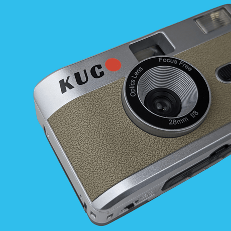 Brand New KUGO 35mm Film Camera Reusable Point And Shoot - Silver