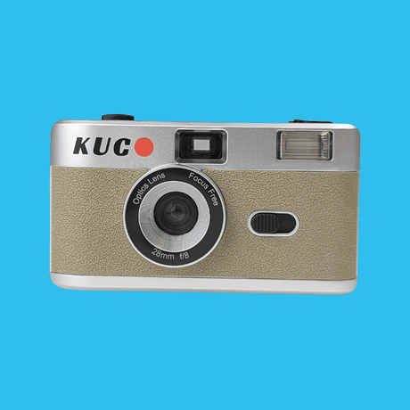 Brand New KUGO 35mm Film Camera Reusable Point And Shoot - Silver