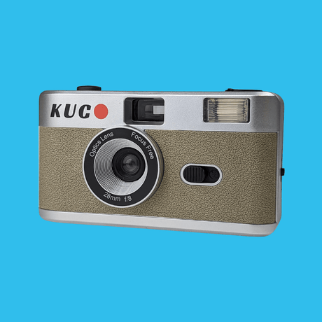 Brand New KUGO 35mm Film Camera Reusable Point And Shoot - Silver