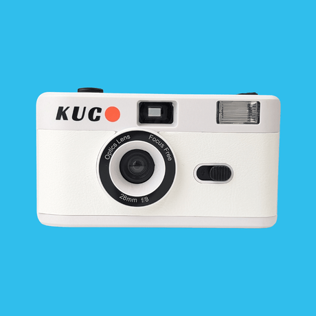 Brand New KUGO 35mm Film Camera Reusable Point And Shoot - White