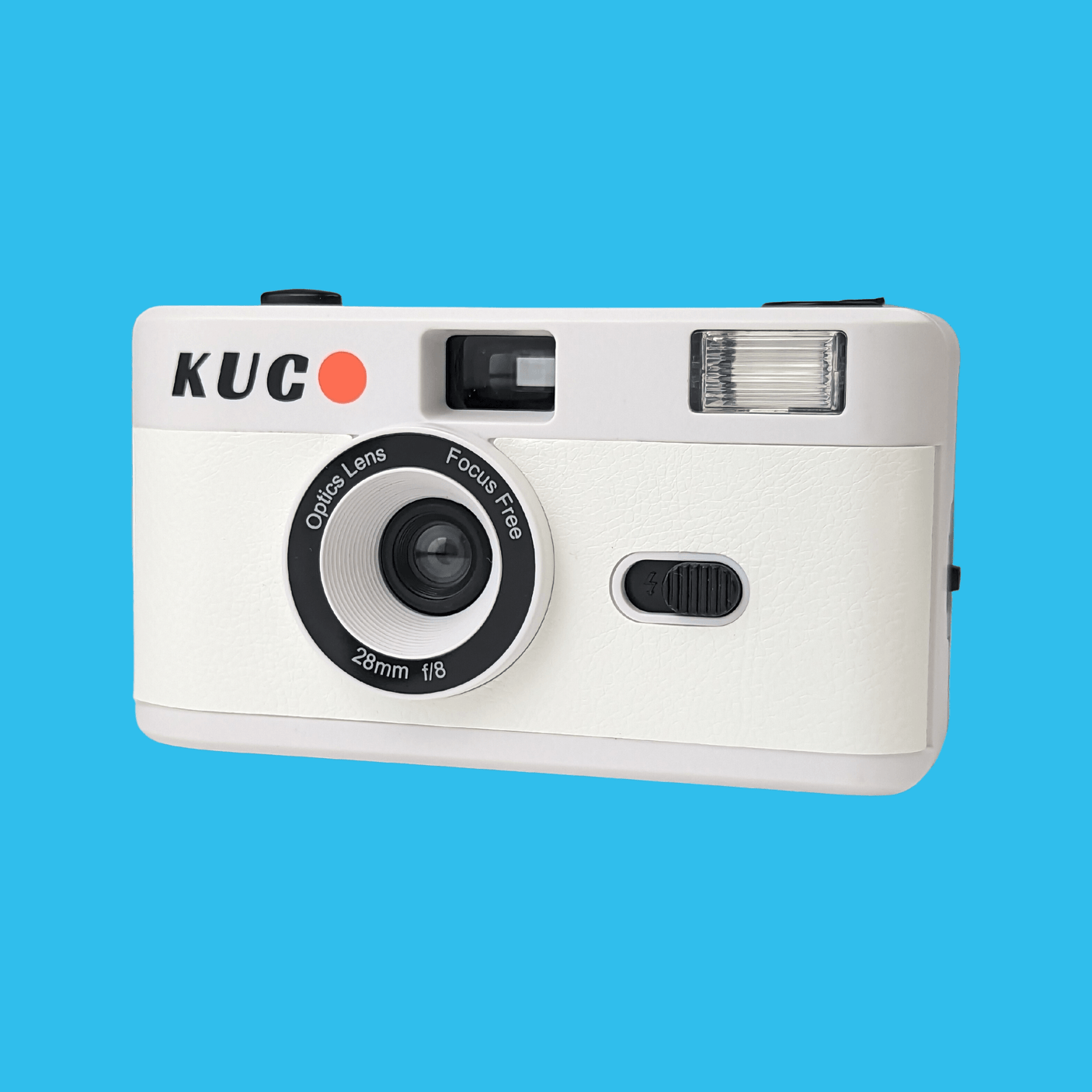 Brand New KUGO 35mm Film Camera Reusable Point And Shoot - White