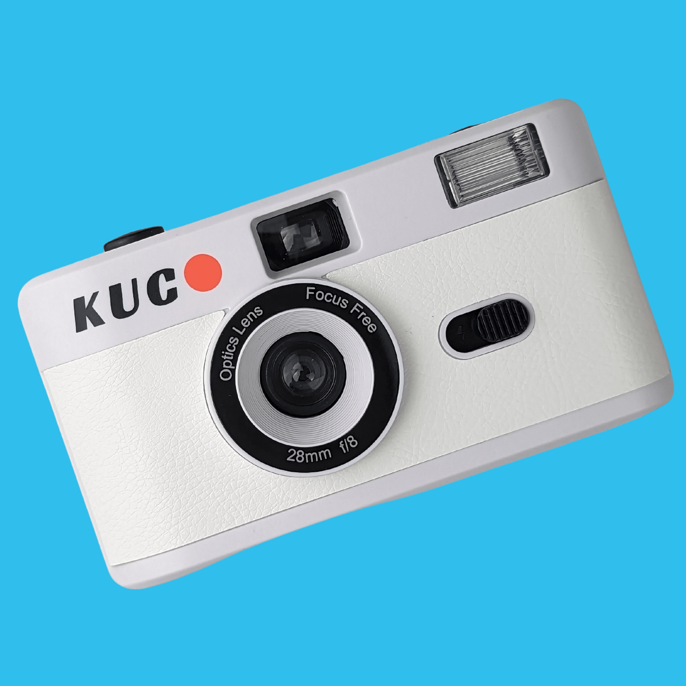 Brand New KUGO 35mm Film Camera Reusable Point And Shoot - White