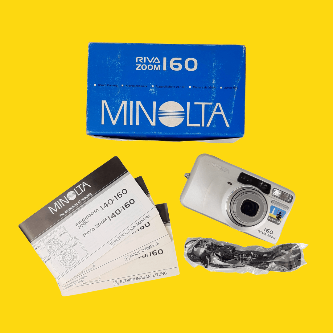 BRAND NEW - Minolta Riva Zoom 160 35mm Film Camera Point and Shoot