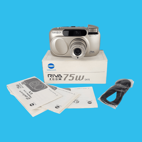 BRAND NEW - Minolta Riva Zoom 75W 35mm Film Camera Point and Shoot