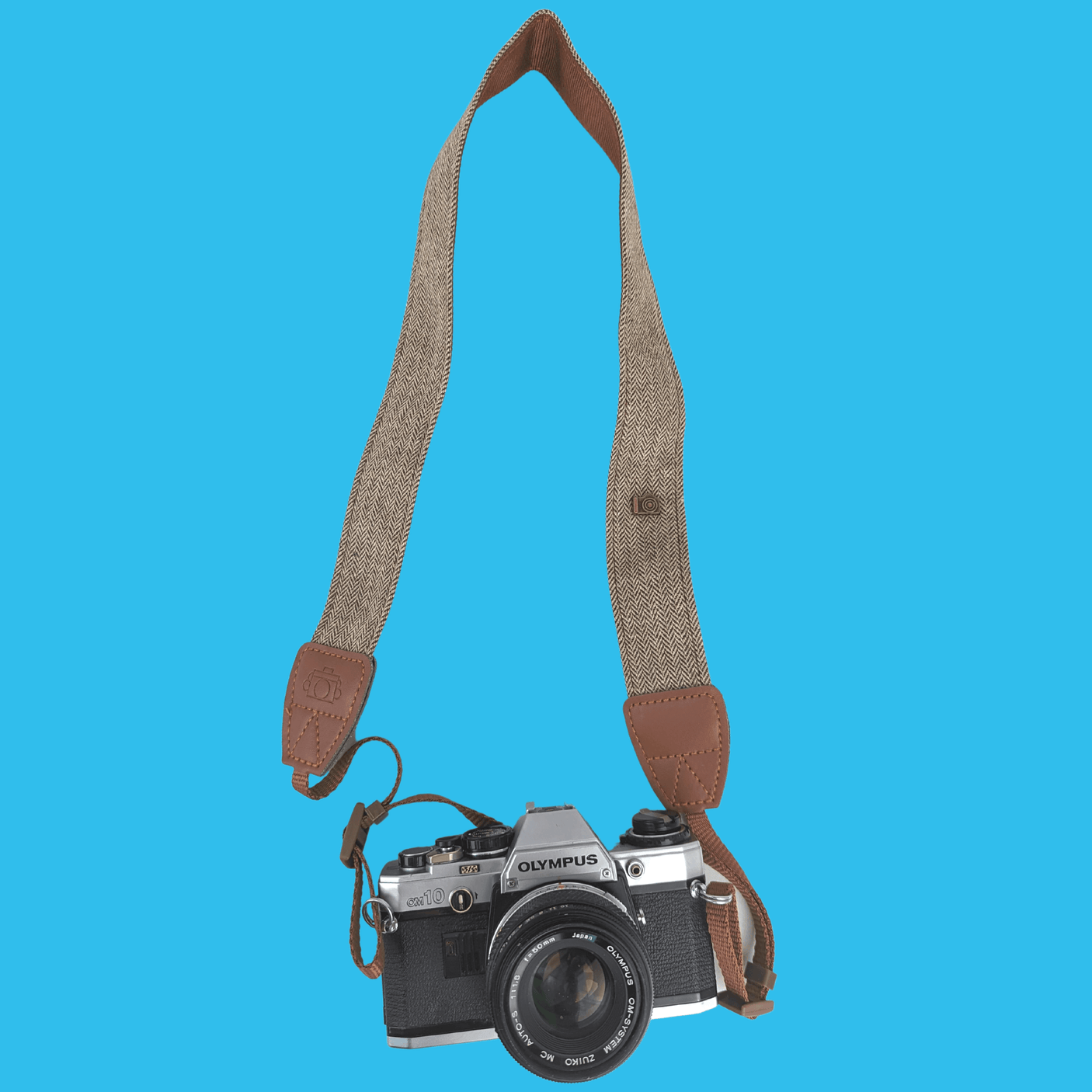 Brand New Tweed Cream and Brown SLR Camera Strap