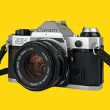 Canon AE-1 Program 35mm SLR Film Camera with Canon Prime Lens