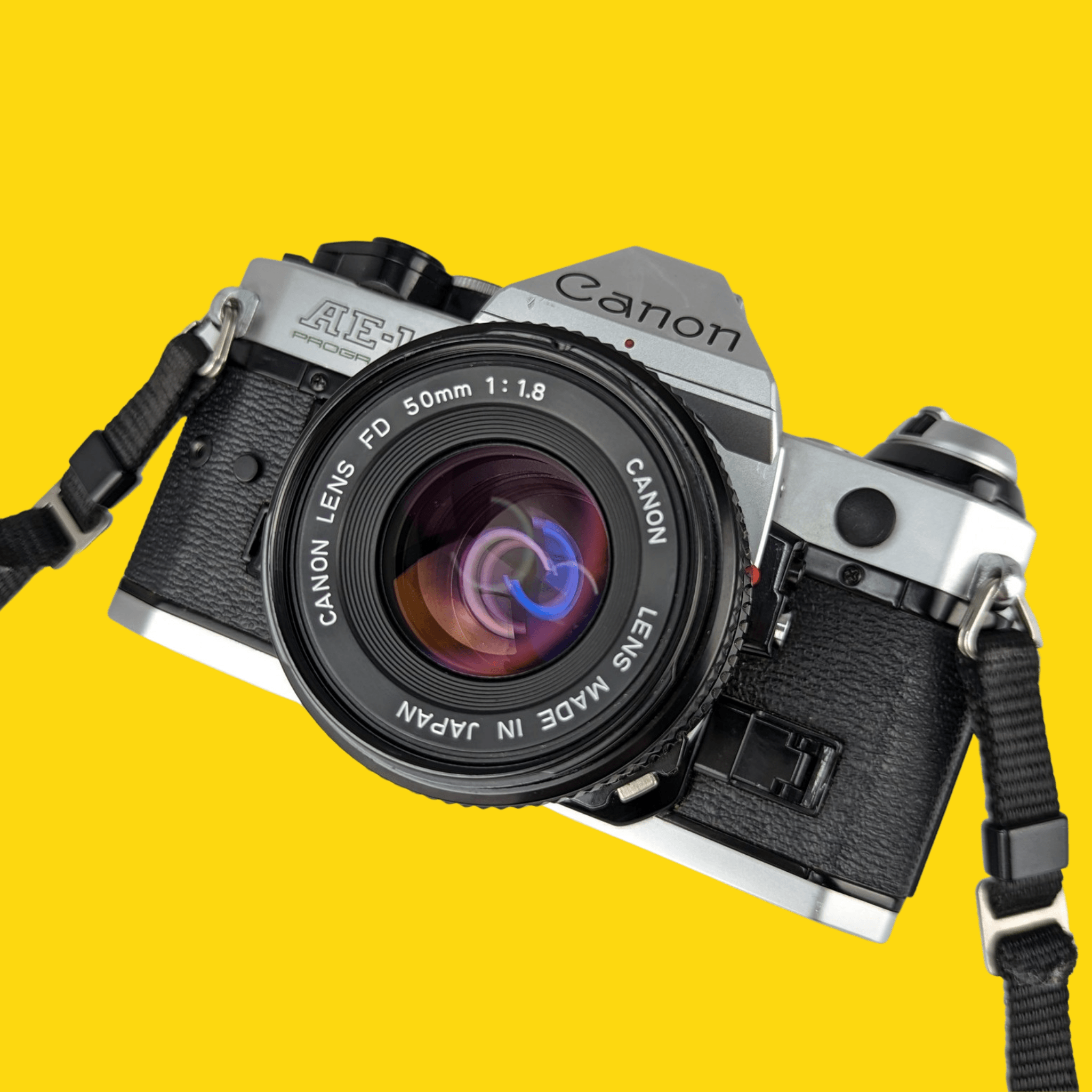 Canon 一眼レフカメラ 望遠レンズ ストロボセット 魅了 - フィルムカメラ