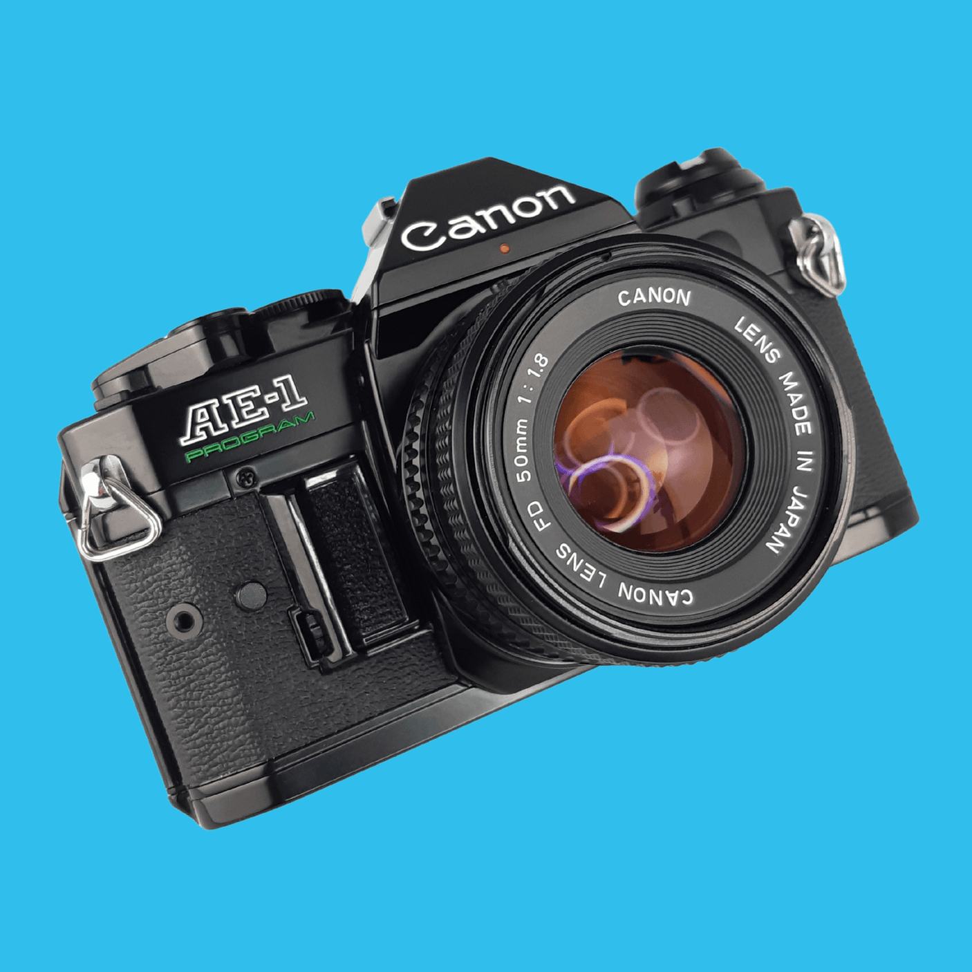 Canon AE-1 プログラム ブラック 35mm 一眼レフ フィルム カメラ