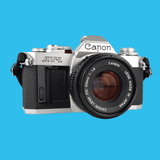 Canon AV 1 Vintage 35mm SLR Film Camera with Prime 50mm Lens