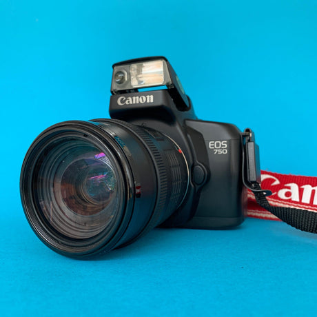 Canon EOS 750 Fully Auto SLR 35mm Film Camera with 35mm-105mm Zoom Lens