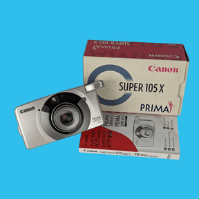 Canon Prima Super 105 X 35mm Film Camera Point and Shoot