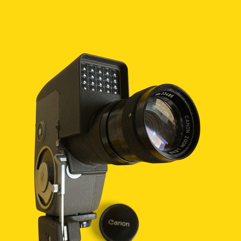 Canon Reflex Zoom 8 8mm Vintage Cine Camera with Brown Leather Case Film Camera Store