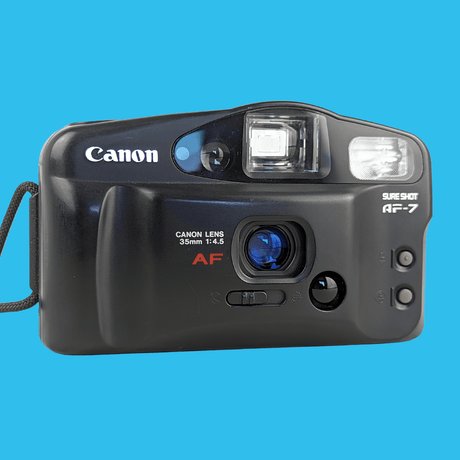 Canon Sure Shot AF-7 With Buttons 35mm Film Camera Point and Shoot