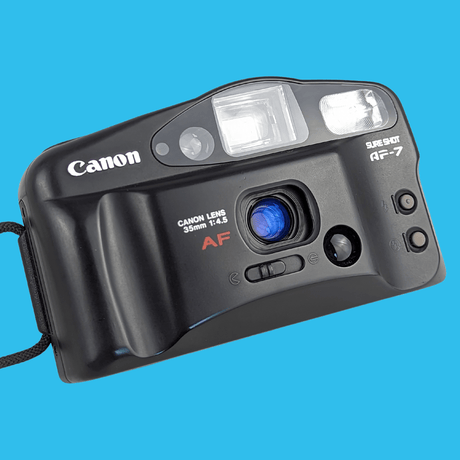 Canon Sure Shot AF-7 With Buttons 35mm Film Camera Point and Shoot