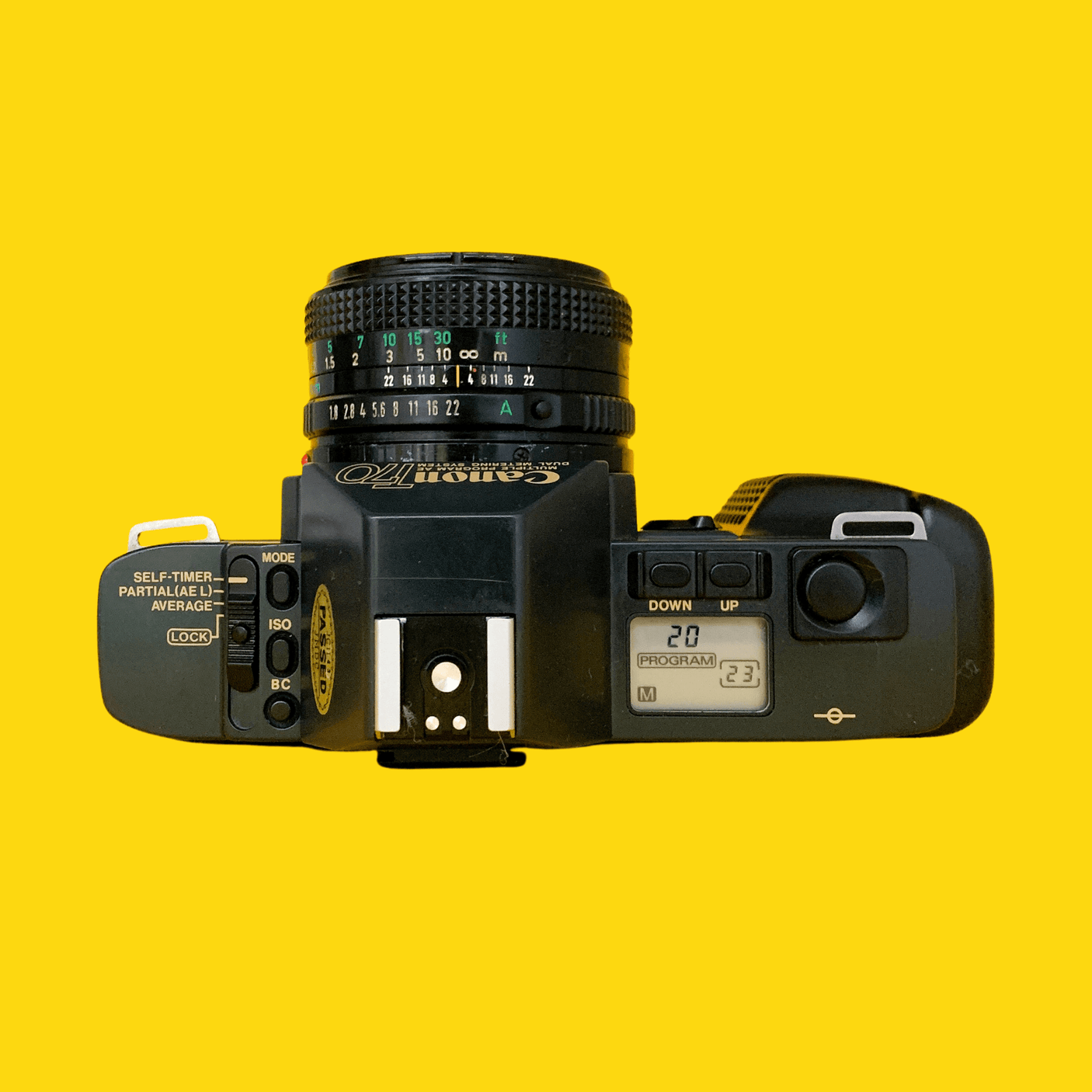 Canon T70 35mm SLR Film Camera w/ 50mm Canon Lens