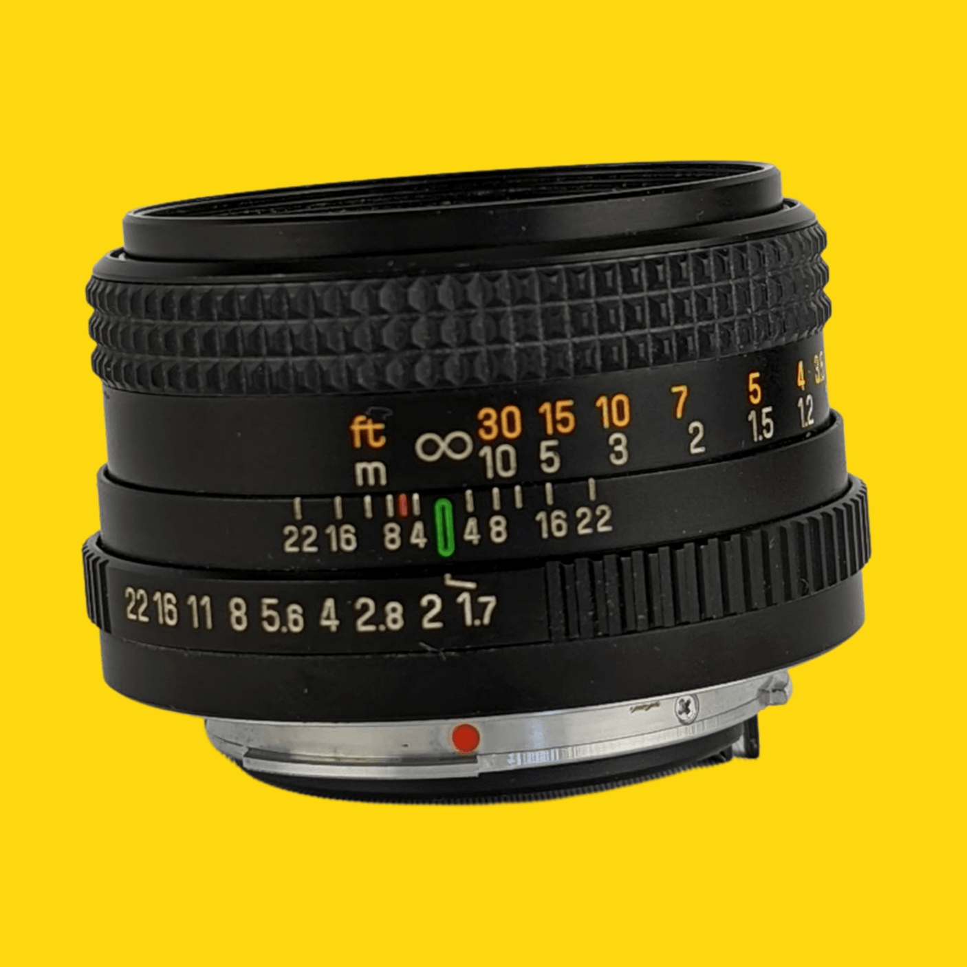 Chinon Auto 50mm f/1.7 Multi Coated Camera Lens