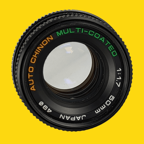 Chinon Auto 50mm f/1.9 Multi Coated Camera Lens