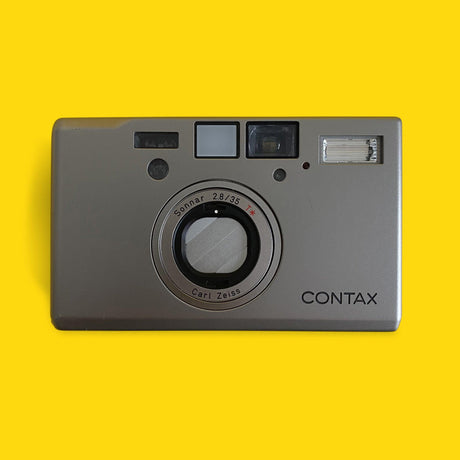 Contax T3 Titan Silver 35mm Film Camera Point & Shoot with 35mm f/2.8 Lens