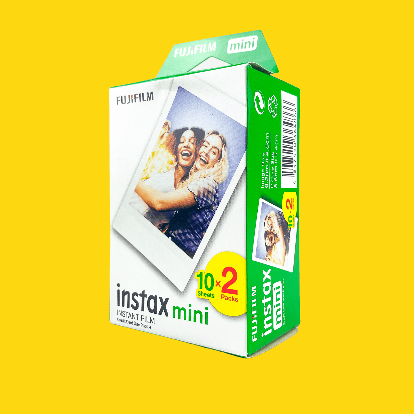 Fujifilm Instax Mini Twin Film Pack (20 Photos) With Hexagon Photo